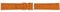 Eichmüller 22mm Leder Uhren Armband Orange mit Alligator Narbung, Ersatzband