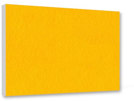 platino24 Schallabsorber COLORE aus Basotec G+ I Akustikpaneel mit Akustikfilz I 1 Wand-Paneel in Sonnengelb I Akustikplatte zur Schalldämmung in Büro, Studio & Wohnung