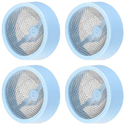 sourcing map Lavadora Agua Entrada Válvula Filtro Pantalla Filtrado Reemplazo Reparación Kit Fit para Automático LittleSwan Lavado Máquina Acero Inoxidable 4uds