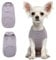 Hjumarayan Hundepullover Kleine Hunde - Hundeshirt Dünn Hunde Pullover Sonnenschutz Tshirt Elastisch Hundepulli Gestreifte Shirt Pullis für Chihuahua Yorkshire Terrier (Grau XXS)
