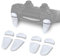 PlayVital Accessoires Manette pour ps4 Gâchette,Bouton Extension pour ps4 Slim Pro Controller Tigger Stop-Blanche