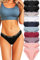FINETOO Slips Coton Femmes sous-vêtements Respirants Logo Culottes Sport Shorties Sexy Ceinture Bikini Lingerie Multi-Pack Lot de 10 S-XL
