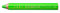 STAEDTLER 3in1 Buntstift Noris junior Bunt-,Wachsmal- und Aquarellstift, neon grün, extra bruchsicher, ideal für Kinder, für viele Oberflächen, 6 Buntstifte in neon grün, 140-F5