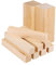 ABACHIWOOD - 10 pezzi blocchi in legno di tiglio per allare, manualità e artistica, due da (15 x 5 x 5 cm) e otto da (15 x 2,5 x 2,5 cm), confezione da 10 pezzi