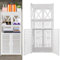 Lucn Wood-Plastic Shelf Cabinet Cupboard Bedroom Storage Unit Free Standing Waterproof for Bedroom Kitchen Hallway,Cupboard 40x 25x 90CM
