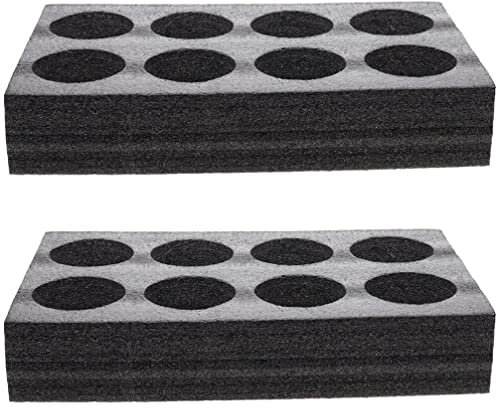Lote de 2 portavasos de Espuma: portavasos de 8 Agujeros para Llevar Bandeja de Soporte de café, Bandeja de Transporte, Herramienta de envasado de Bebidas para té