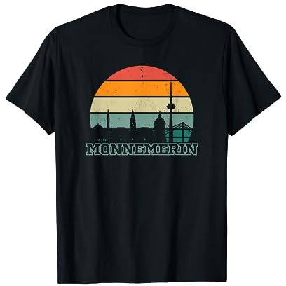 Cooles Eishockey Fan Shirt Stadt Mannheim mit Adler Skyline T-Shirt