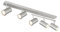 GLOBO Deckenleuchte - Nickel matt - Metall - 5-flammig - B 70 cm