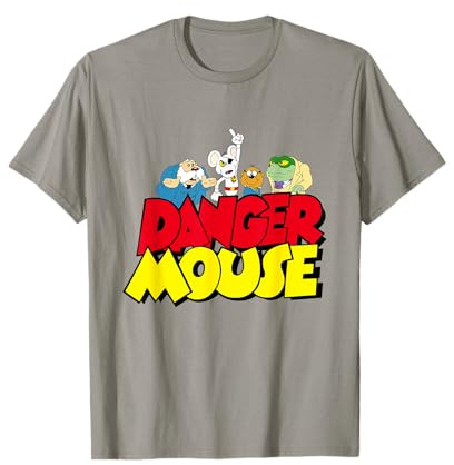 Danger Mouse Logo mit Charakteren T-Shirt