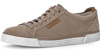 Pius Gabor Herren Sneaker Low,Halbschuhe,recyceltes Futter,zertifiziertes Leder,Wechselfußbett,Freizeitschuhe,schnürer,lt.Brown,44 EU / 9.5 UK