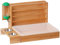 BREUAILY 4 IN 1 Heuraufe Kaninchen Holz Heu Futterspender Hasen mit Herausnehmbarer Kunststoff-Kastentoilette Futterspender Kaninchen Heu für Kaninchen Meerschweinchen Hamster