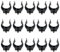 LEEQ 15 PCS Fissaggio per Battiscopa - Clip da Cucina, Clip per Zoccolo da Cucina e Staffe, Ganci per Zoccolo Cucina, Gancio Battiscopa Zoccolino Cucina, Facili da Installare