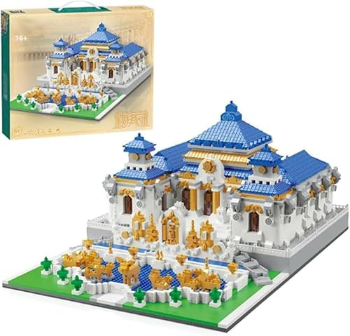 KeKeDuo Alter Sommerpalast Bausteine Bausatz, 5372 Klemmbausteine Modular Chinesische Weltberühmtes Architektur Modellbausatz, Micro Bricks Konstruktionsspielzeug Nicht Kompatibel mit Großen Marken