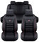 LICOME Auto Sitzbezüge für VW Polo New Polo GTI Plus TSI Cross Fresh, Leder Autositzbezüge, Wasserdicht Schonbezüge Vordersitze und Rückbank Komplettset Sitzschoner Zubehör,B Black Red