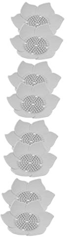 STOBAZA 4sets Silikon Seifenschale Und Ablassen Seife Rack Design 2 Stücke * 4