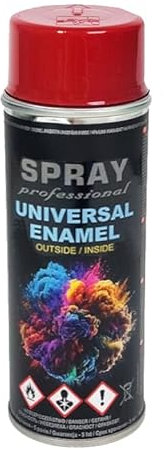 VE-INDUSTRIES Lackspray nach RAL Spraydose 400ml Buntlack für Holz, Metall (Braunrot - RAL3011)