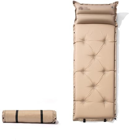 Camping Matratze Selbstaufblasend Kleines Packmaß Faltbar Aufblasbare Isomatte Camping Mit Kissen Schlafmatte Camping Selbstaufblasend Ultraleicht Klappbar Für Trekking Backpacking Wandern