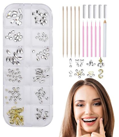 Zahnschmuck-Set, Zahnschmuck- -Set, Zahnaufkleber, Diamant-Liebesdekoration, Zahnbohrer-Werkzeug-Set, Zahnkristall-Schmuck-Set, Zahnstein-Schmuck-Set, professionelles modisches Zahn-Set für