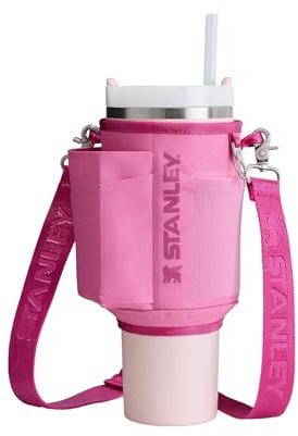 STANLEY All Day 40 oz Quencher Carry-All | Crossbody Bag with Phone Pocket, Card Sleeve & Detachable Strap (Peony)