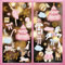 JarThenaAMCS 46Pcs Christmas Window Clings Xmas Tree Nutcracker Window Stickers Double-Side Pink Gold Glass Decals for Xmas Home Party, 7.9 x 11.8 Inch, 9 Sheets