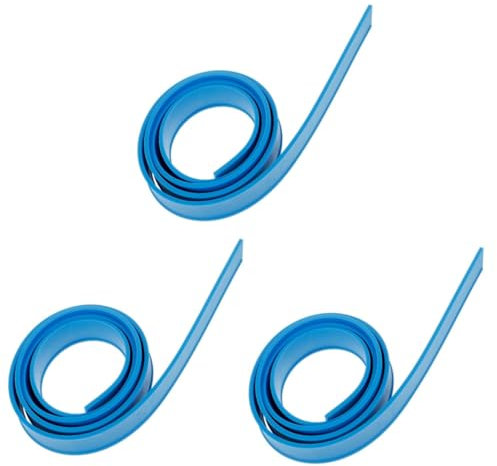 Healeved 3stücke Fensterwischer Ersatzsilikonstreifen Flexibel Und Installieren Für Fensterreinigung Geeignet Für Spiegel Und Fliesen Langlebig Und Platzsparend