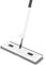 Wrohto Trapeador para pisos de madera dura, Trapeador para pisos de microfibra, Trapeador de polvo para pisos de madera con 2 almohadillas de microfibra reutilizables, Trapeadores de pared de uso seco