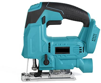 Fliesenvibrationswerkzeug 65 mm 18-V-Akku-Stichsäge, elektrisches Stichsägeblatt, verstellbare Holzbearbeitungs-LED, 6-Gang-Elektrowerkzeug for 18-V-Batterie Leistungsstarker Motor