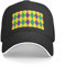 Basecap Mardi Gras Harlekin Diamanten Muster Baseball Cap Hip Hop Sport Caps Hüte Trucker Hüte Damen Golf Kleidung Herren Geschenk