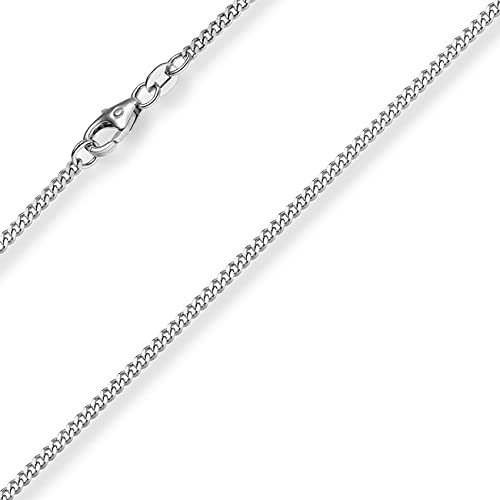 1,5mm Panzerkette Kette Collier aus 585 Gold Weißgold Halsschmuck 45cm
