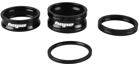 Hope Space Doctor Radsport Aluminium Headset Spacer Set - Schwarz