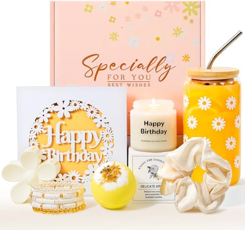 Geburtstagsgeschenk für Frauen,16 18 21 30 Geburtstag Mädchen,Beste Freundin Geschenke,Lustige Teenager Mädchen Geschenk,Geschenkideen Gänseblümchen Geschenkset für Freund,Schwester,Kollegin