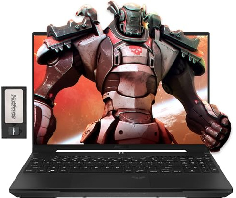 ASUS TUF A16 16 165Hz FHD Gaming Laptop, AMD Ryzen 7-7735HS, 32GB DDR5, 1TB PCIe SSD, AMD Radeon RX 7700S, tastiera retroilluminata, Num Pad, Dolby Vision, nero, Win 11 Pro, set di docking station da