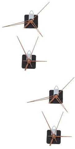 SHINEOFI 4 Sätze Uhrenzubehör Schacht Uhrwerk DIY-Kits Teile des Uhrwerks Uhrenbausatz Uhrennummern-kit Taktbewegungsmechanismus Bausätze Für Uhrwerke Klein Zubehör Für Heimuhren Plastik