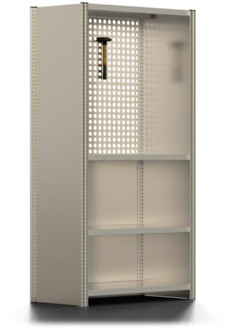 REGALWERK Werkstatt Regal - Steckregal - Grundregal - Seitenwand - Lochwand - 2.000 x 1.005 x 500 mm (HxBxT) - BERT