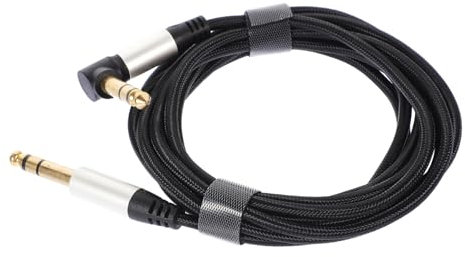 Kisangel Guitar Effect Cable Microphone Connector Cord Male to Male High Fidelity Audio Cable with Strong Interference for Electric Bass and Condenser Microphones