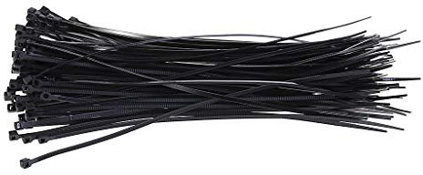 100 bridas de nailon con bloqueo automático de 3 x 200 mm, correa de alambre multifuncional, accesorios de ciclismo, accesorios de ciclismo para bicicleta, hombres y mujeres, bicicleta de carretera