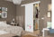 Kit Porte Coulissante Intérieure avec Rail 83x204 cm – Bois Prêt à Peindre Blanc – Rail Porte Coulissante Discret avec Cache – Amortisseurs – Facile à Installer