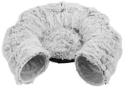 Chiyyak Cómoda Cama Tipo Túnel para Gatos, Lugar de Descanso para Gatos y Perros, Tubo de Juego Multifuncional