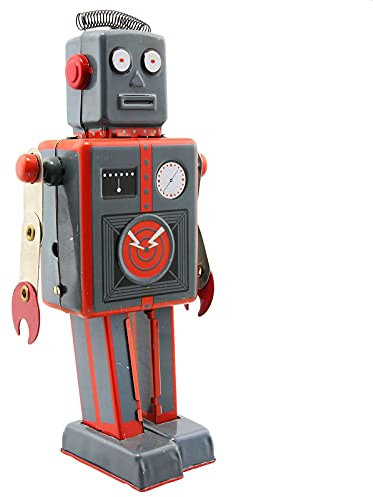 Freak Scene Robot - Tin Toy Robot - Mechanical Robot - grey