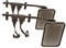 VAN WEZEL 6430 Außenspiegel Spiegel Links & Rechts & Außenspiegel 180mm 115mm