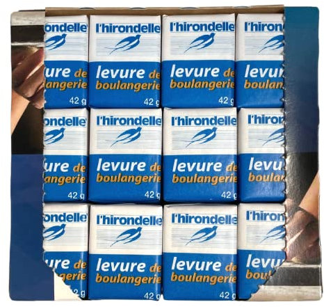 L'hirondelle French Fresh Yeast 12 x 42g Blocks