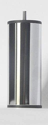 Pieds DE LIT Acier Chrome Hauteur 150 mm (4 PIÈCES)