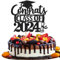 Rsstarxi 1 Packung Congrats Class of 2022 Cake Topper Glitter Black Congrats Class of 2022 Graduation Cap Diplom Cake Pick for So Proud of You 2022 Graduation Thema Party Kuchen Dekorationen Supplies.