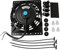 Nvanvmm Ventole di Raffreddamento Radiatore da 6 Pollici Slim 650CFM Ventola Elettrica di Ricambio Diretta Universale da 12V 80W Kit di Montaggio