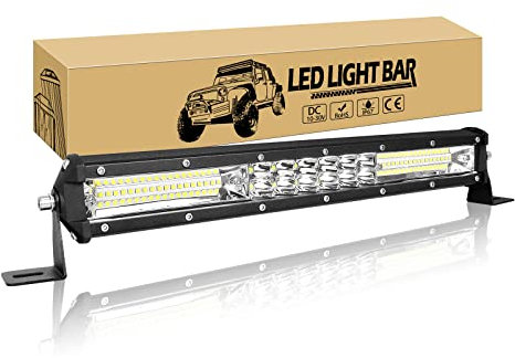Willpower 15 Zoll 38CM 144W Led Arbeitsscheinwerfer Bar Flutlicht Spot Combo Led Scheinwerfer 12V 24V Wasserdicht IP67 Led Bar für Offroad Auto Traktor LKW Zusatzscheinwerfer Lightbar