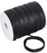 GORGECRAFT Schrägband Aus Satin 87.5 Yards/80 m 10 mm Doppelt Gefaltetes Schrägband Schwarzes Schrägband Für Heimwerker Nähen Säumen Paspeln Quilten Bastelbedarf