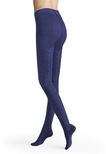 Hudson Damen Strumpfhose Winter Plait wärmend royal blue 38-40