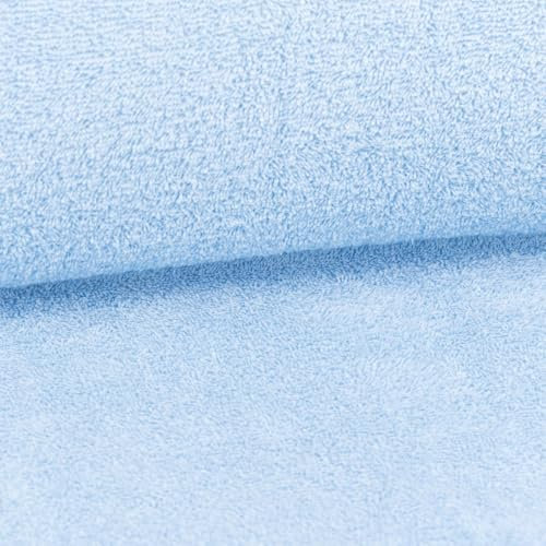 Frottee Stoff Baumwolle 380g/qm hellblau 150cm Breite