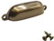 M4TEC Cup Kitchen Cupboard Door Handle, Kitchen Cabinet Handles, and Drawers, Bedroom Furniture Antique Brass Pull Handles - VG4 Series: 96 mm