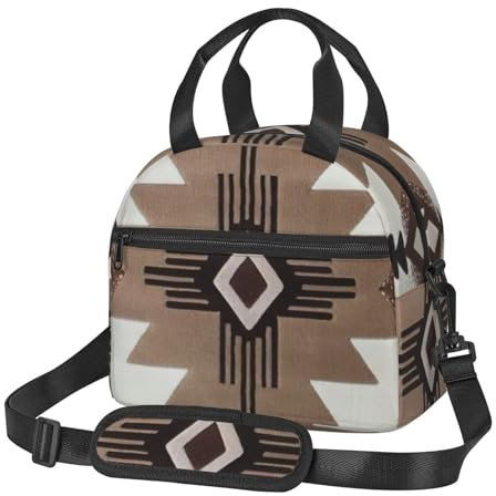 WURTON Isolierte Lunchtasche mit Indianer-Aufdruck, stilvolle multifunktionale Lunchbox, für Erwachsene, isolierende Lunchtasche